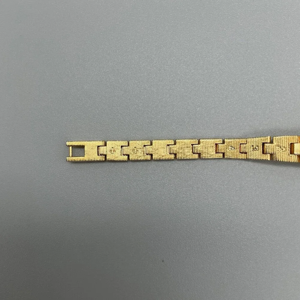 Vtg Elgin Galaxy Womens Watch 19mm Silver Gold Tone Bracelet New Battery 7.5